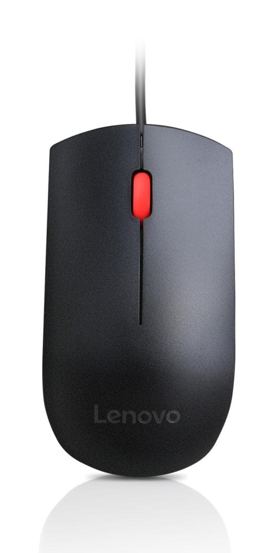 Mouse Lenovo Optical Wheel Mouse, 1600 DPI, Wired, Black - 2