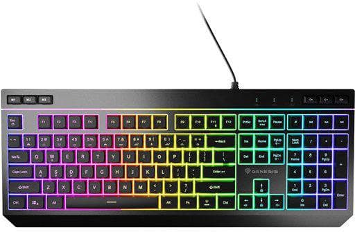 Tastatura gaming cu fir Genesis RHOD 530, tip membrana, iluminare