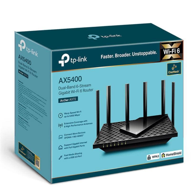 Router wireless TP-LINK Gigabit Archer AX72, AX5400, WiFi 6, Dual-Band - 3
