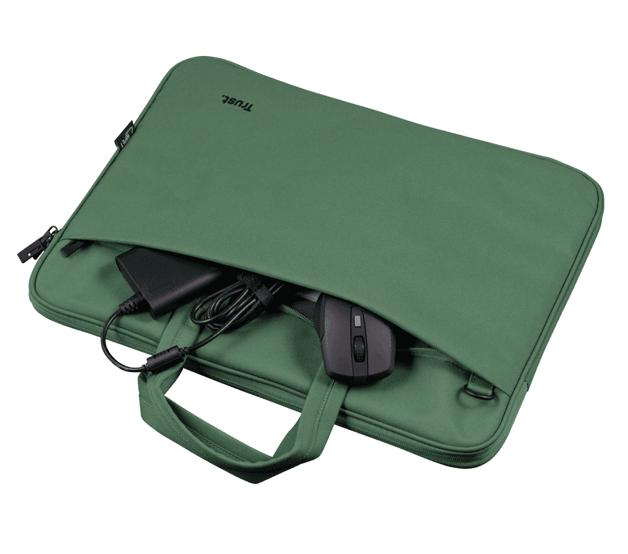 Geanta laptopuri Trust Bologna Eco 16", verde - 3