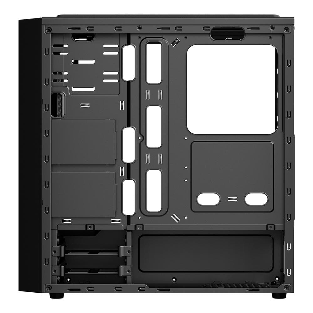 Carcasa Spacer SPCS-GC-TOP-GLASS, Mid Tower, Black - 4
