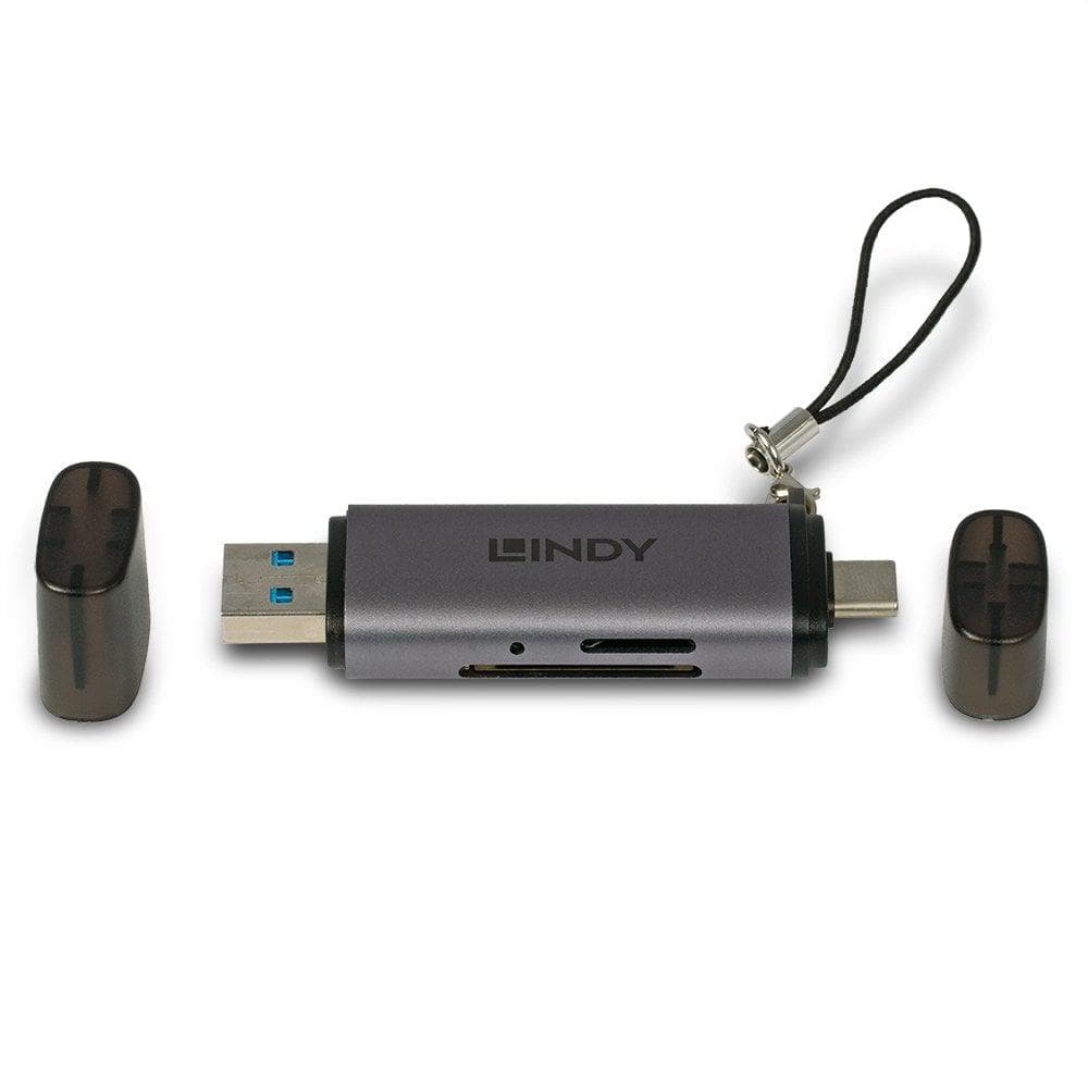 Card Reader Lindy USB 3.2 Type C, SD & microSD, - 2
