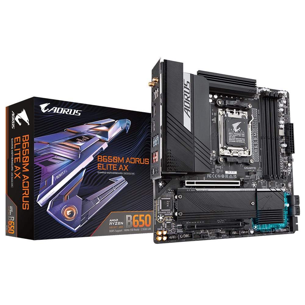 Placa de baza Gigabyte B650M AORUS ELITE AX, Socket AM5,