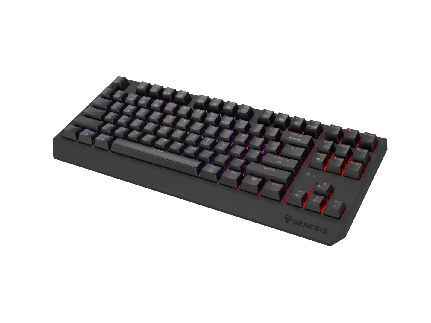 Tastatura gaming mecanica wireless Genesis Thor 230 TKL, iluminare RGB,