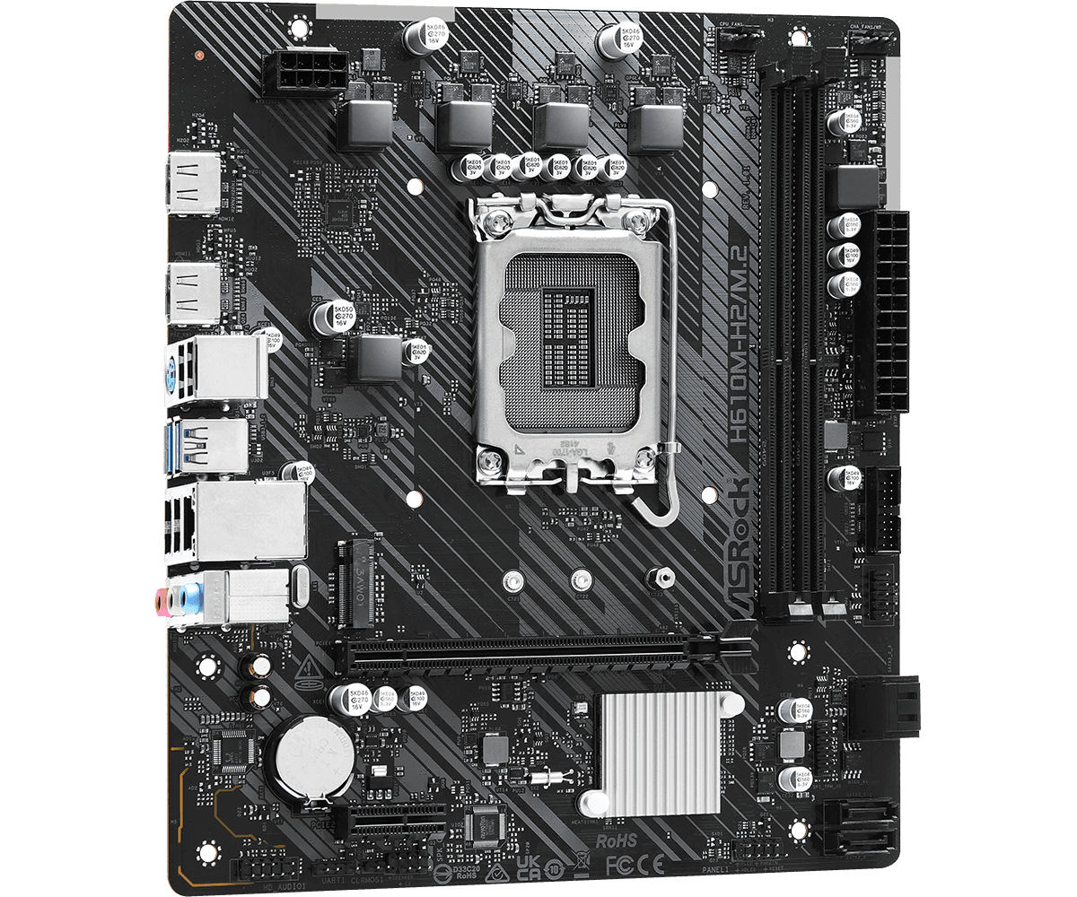 Placa de baza ASRock H610M-H2/M.2, Socket 1700, DDR4, Micro-ATX - 4
