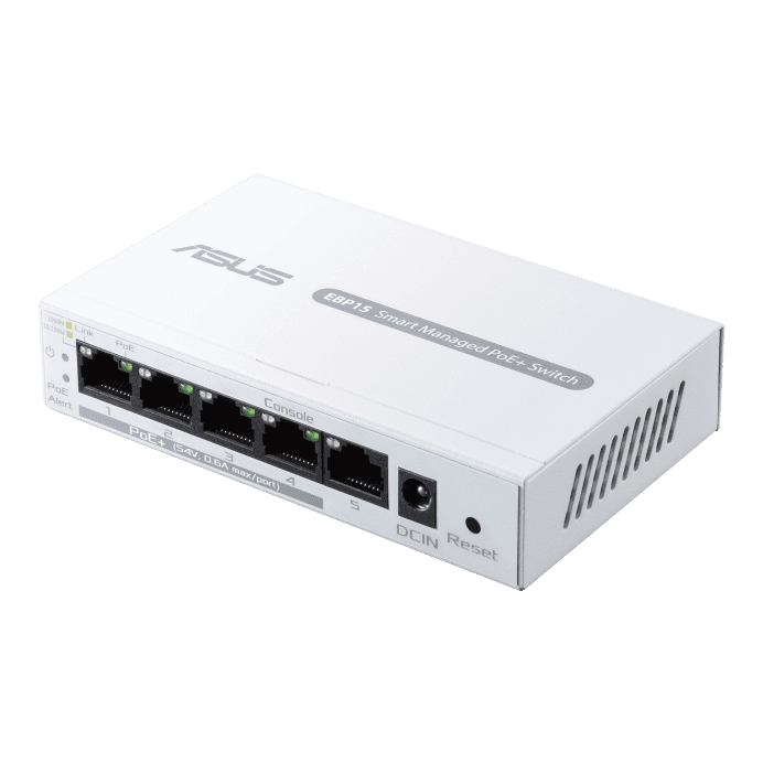 Asus EBP15 Switch 5 Porturi GBE, Smart managed, POE, Standarde