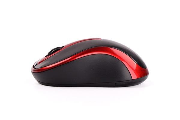 Mouse A4tech, wireless, 1000 dpi, butoane/scroll 3/1, negru/rosu - 2