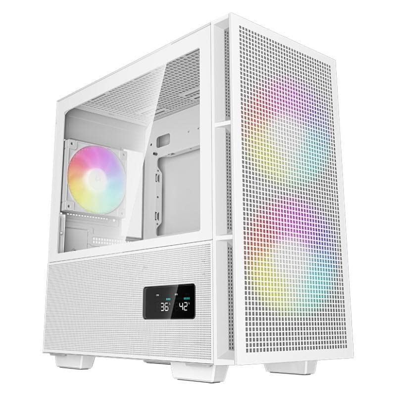 Carcasa DEEPCOOL CH360, RGB, Full Tower, White - 11