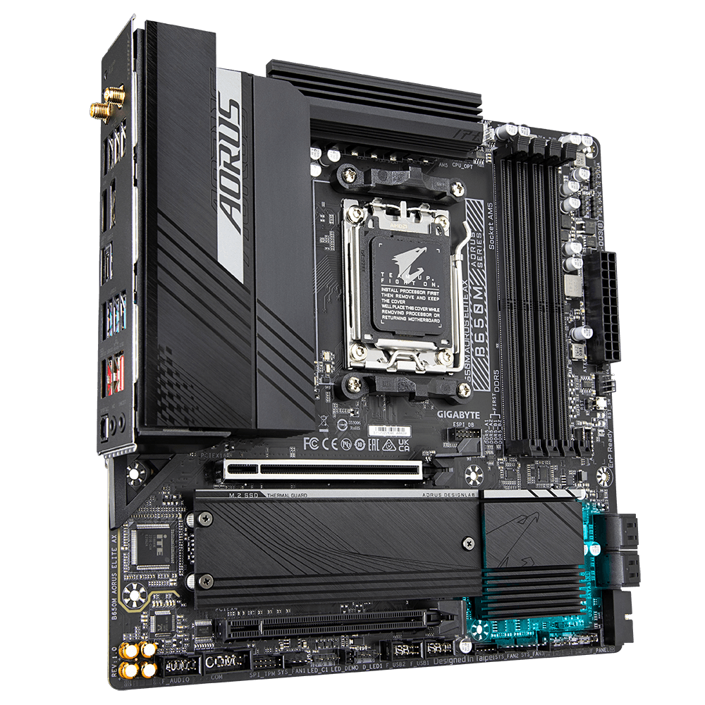 Placa de baza Gigabyte B650M AORUS ELITE AX, Socket AM5, - 4