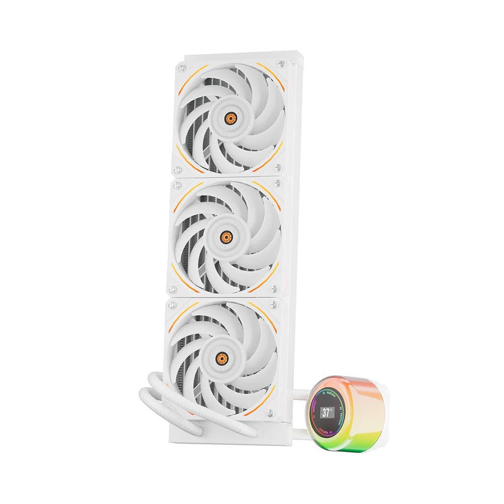 Cooler Procesor 1stPlayer CC-360-wh, display, aRGB, compatibil AMD/Intel, alb - 2