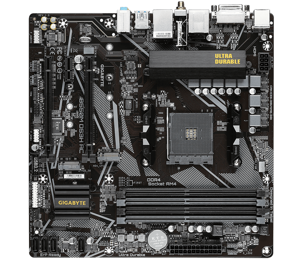Placa de baza Gigabyte B550M DS3H AC, Socket AM4, DDR4, - 2
