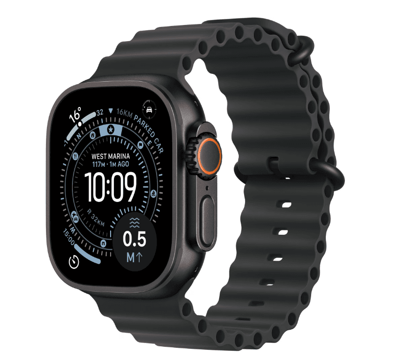 Apple Watch Ultra 3 GPS + Cellular 49mm Black Titanium Case with Black - 2