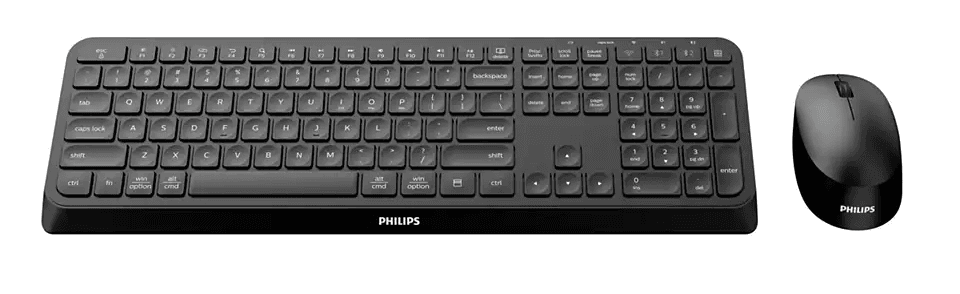 Kit Philips SPT6407, wireless, 2.4GHz + Bluetooth 3.0/5.0, 104 taste,