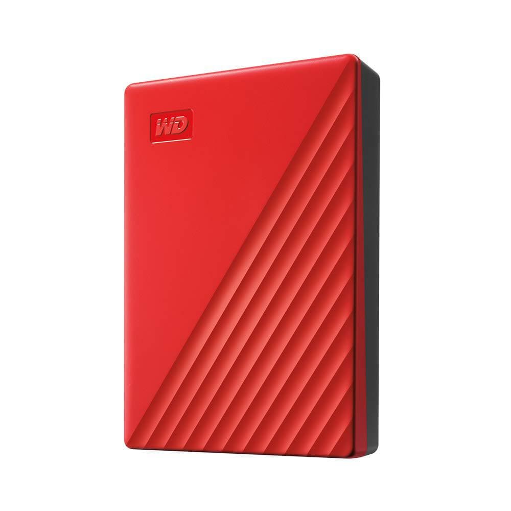 HDD Extern WD My Passport, 4TB, rosu, USB 3.2 - 2