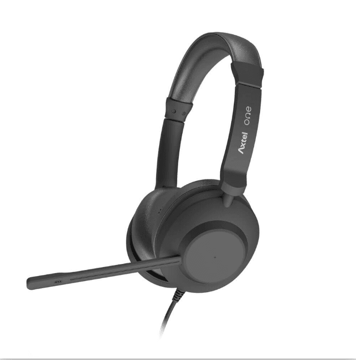 Casti Head-band AXTEL AXH-ONEUCD, Cu fir, Negru - 3