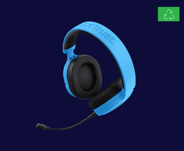 Casti Gaming Head-band Trust GXT 498B Forta, Wired, Albastru - 2