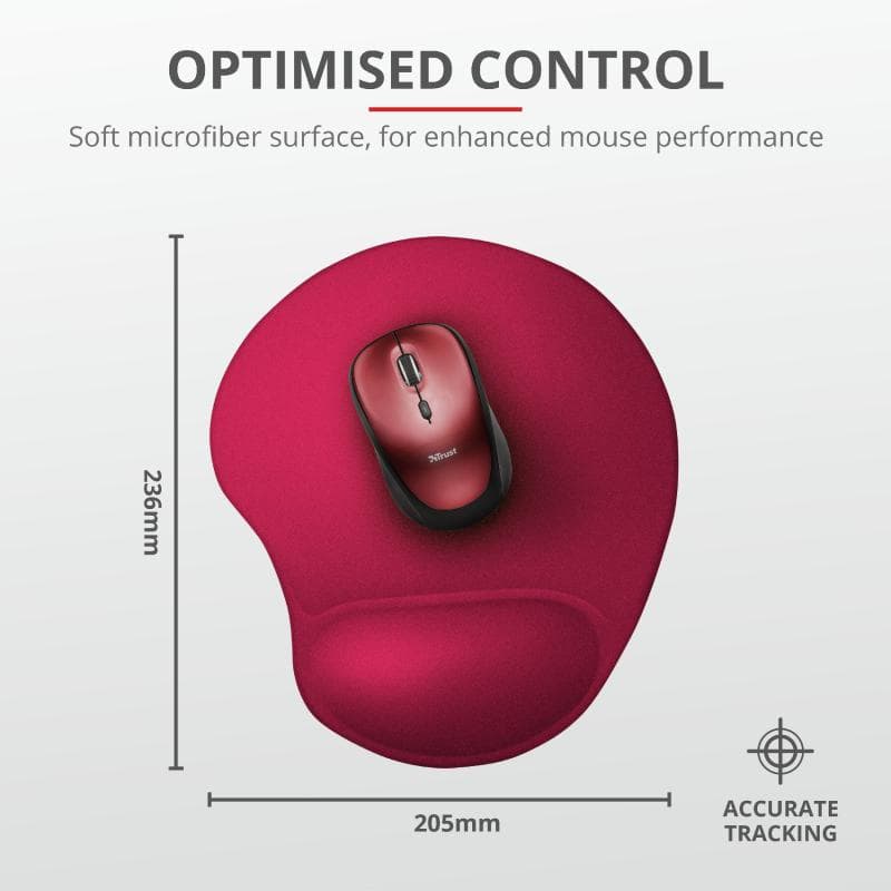 Mouse pad Trust BigFoot Mouse Pad, Small, red - 3