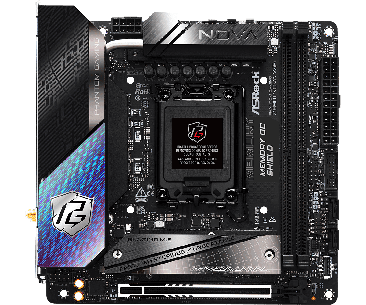 Placa de baza ASRock Phantom Gaming Z890I Nova WiFi, Socket - 2