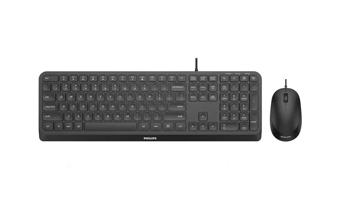 Kit Philips SPT6207, cu fir, USB 2.0, 104 taste, membrana,
