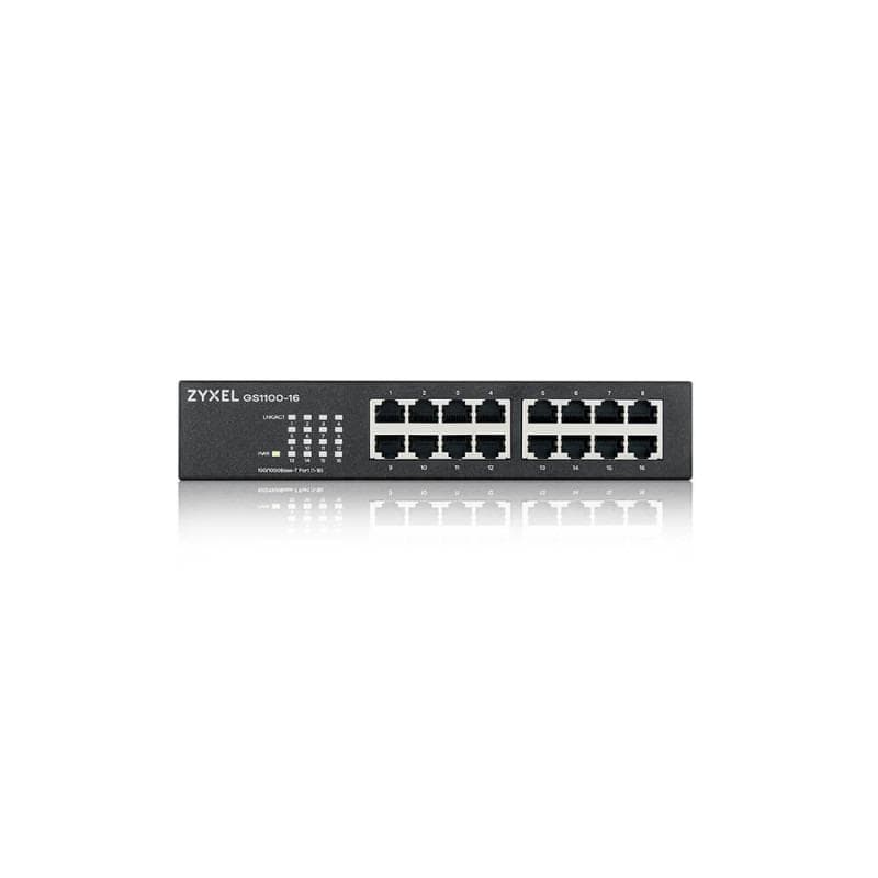 Switch ZYXEL GS1100-16, 16-port, 10/100/1000 Mbps - 3