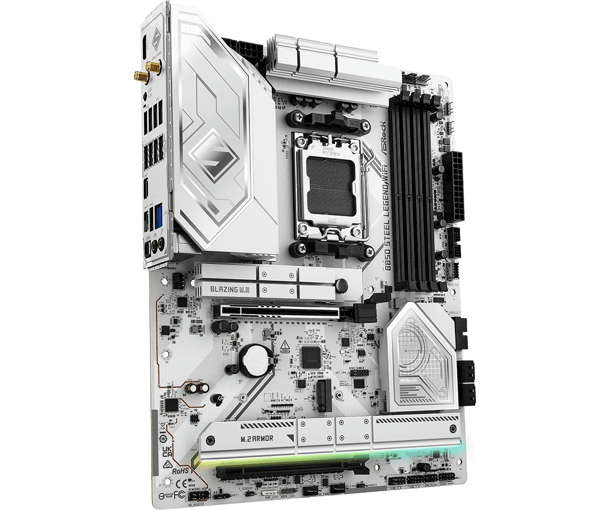 Placa de baza ASRock B850 Steel Legend WiFi, Socket AM5, - 3
