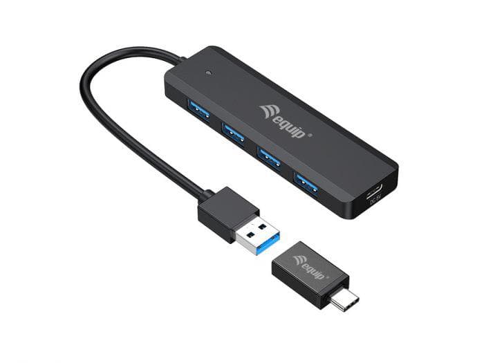 EQUIP 128959 4-Port USB 3.2 Gen 1 Hub with USB-C