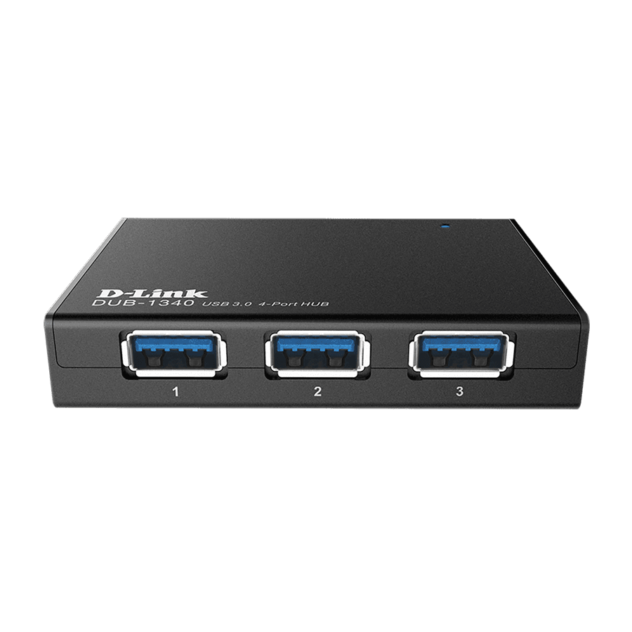 Hub USB D-Link DUB-1340, 4 porturi USB 3.0, negru - 3
