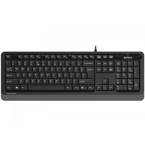 Tastatura A4TECH, cu fir, 104 taste format standard, USB, negru