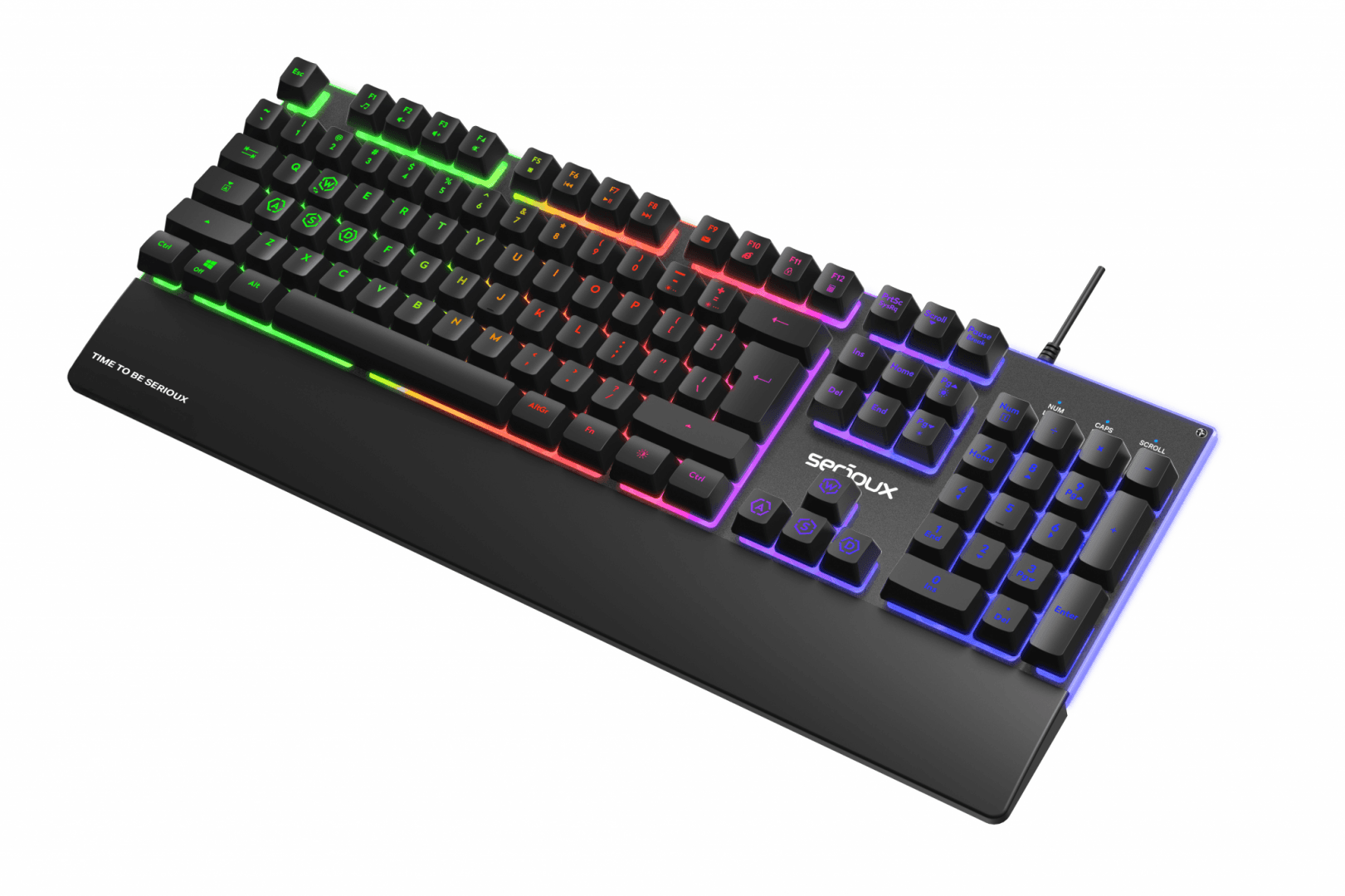 Tastatura gaming cu fir iluminata Serioux Nexor, interfata USB, numar - 2