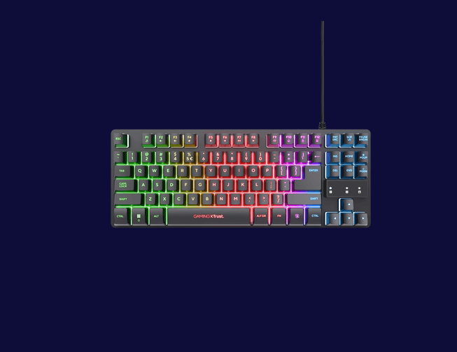 Kit Trust Wireless GXT 798 2-in-1, tastatura mecanica, interfata USB, - 2