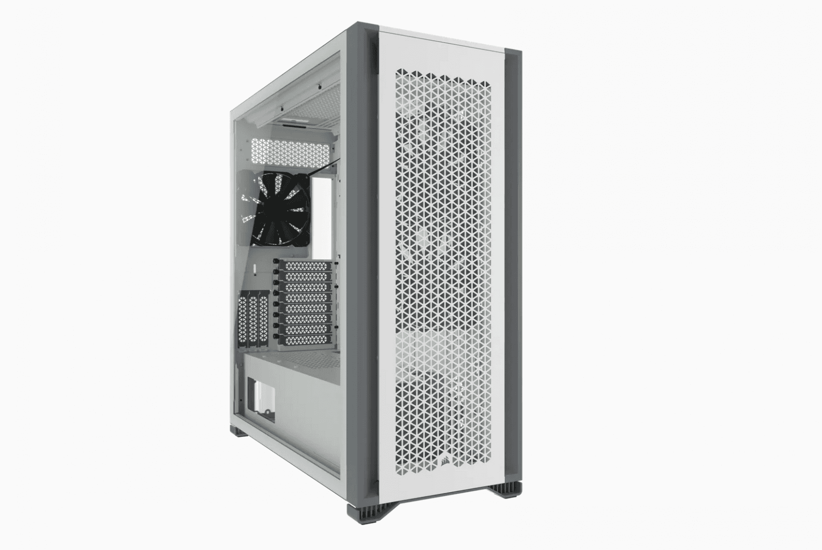 Carcasa Corsair 7000D AIRFLOW, RGB, Full Tower, White