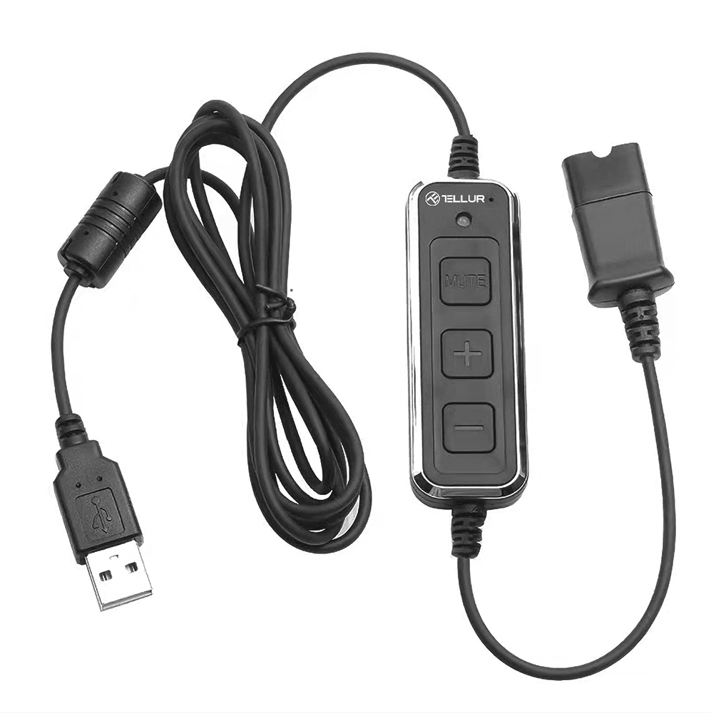 Casti Head-band TELLUR Voice 520N, Wired, Negru - 3