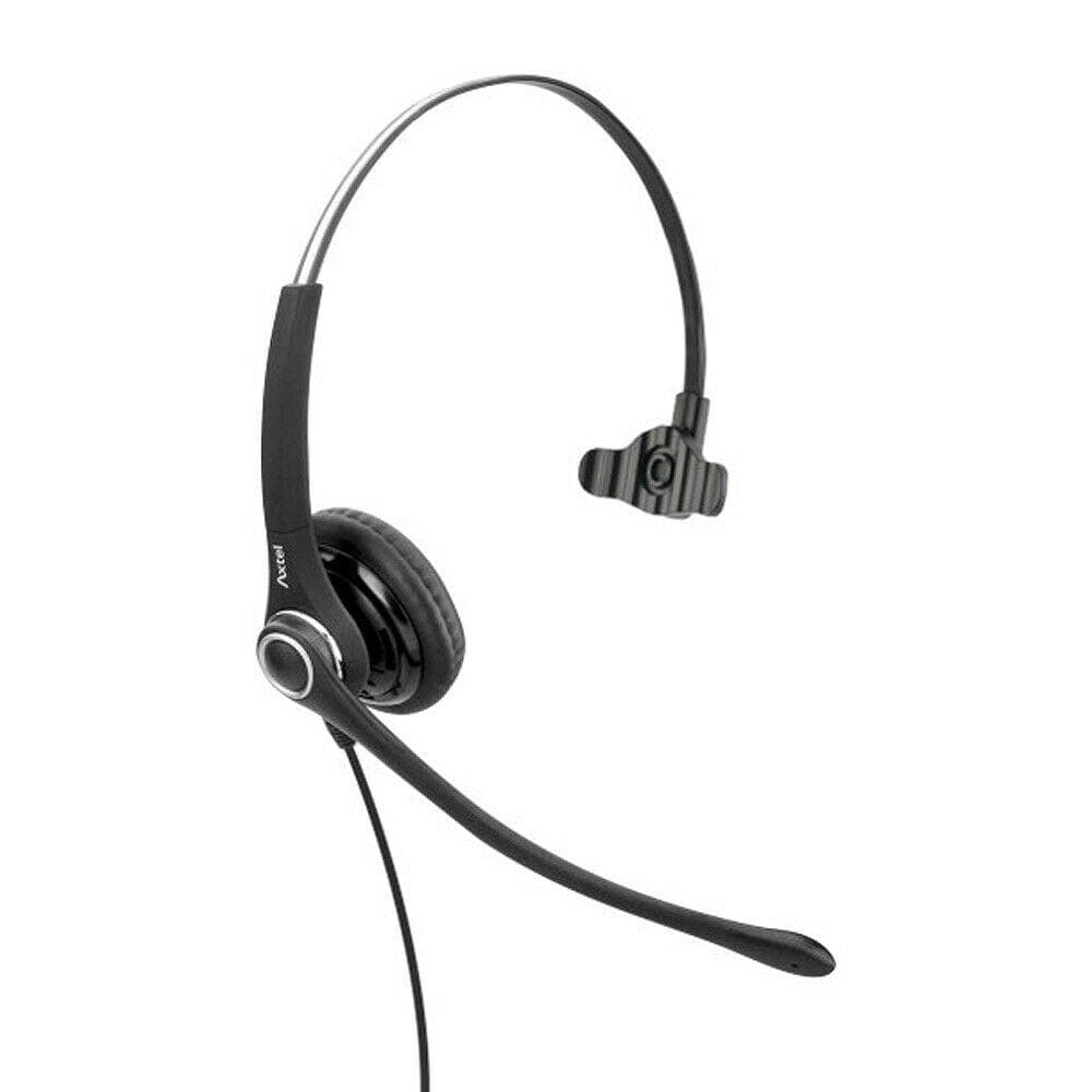 Casti Mono-casca AXTEL AXH-PROM, Wired, noise-canceling, Negru