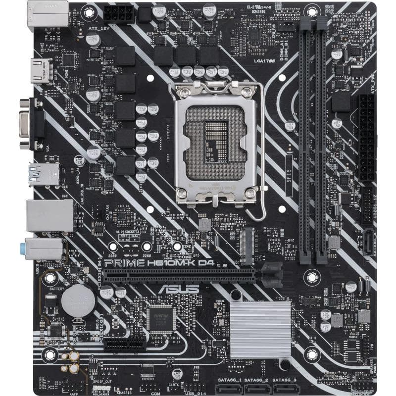 Placa de baza ASUS PRIME H610M-K D4, Socket 1700, DDR4,