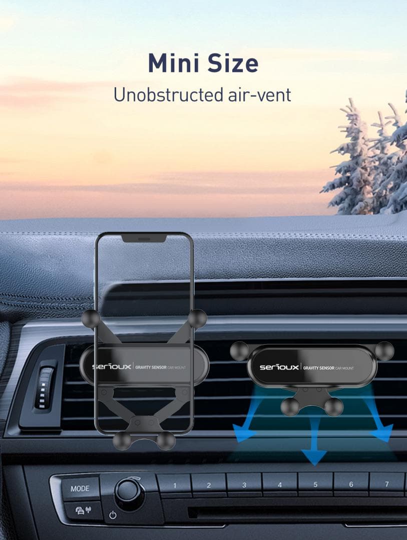 Suport auto telefon Gravity Serioux CH04,  Material: ABS, Mod - 4
