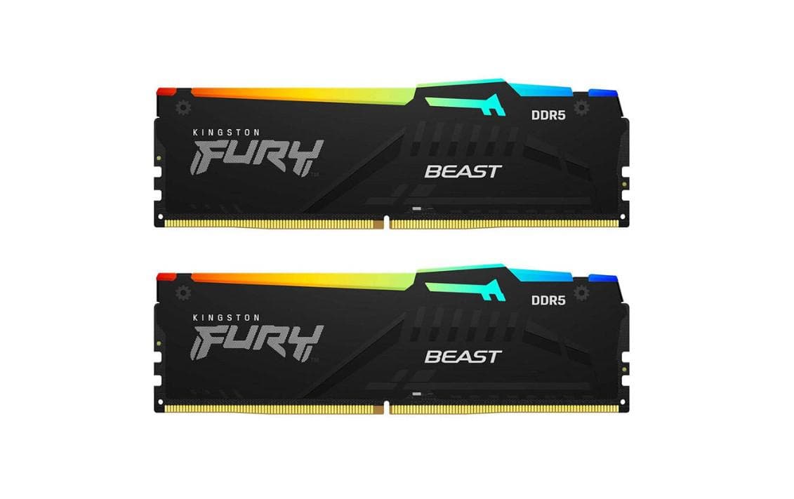 Memorie RAM Kingston FURY Beast RGB, 32GB DDR5, 5600MHz, CL36 - 2