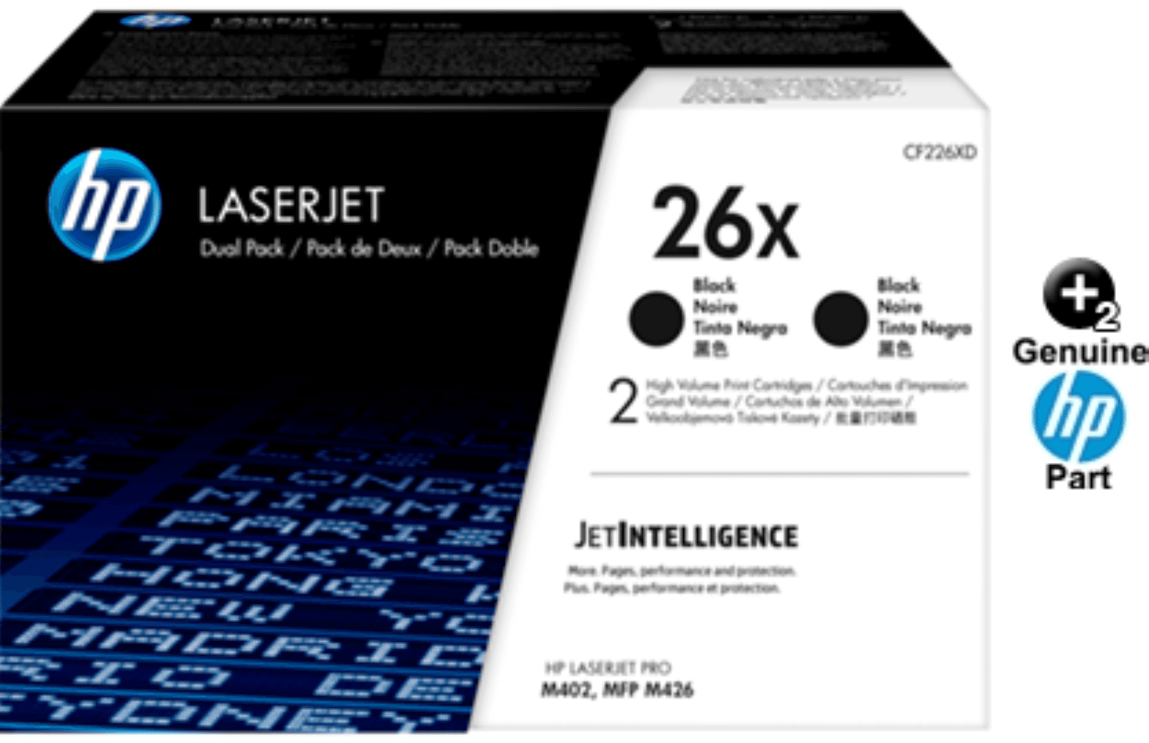Toner HP CF226XD, negru, pachet 2 X CF226X, 2 X