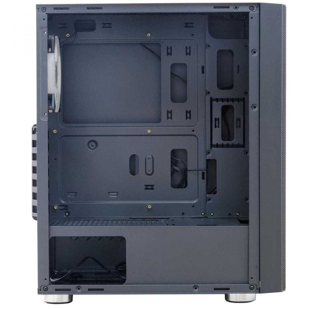 Carcasa SPACER SPCS-GC-RAINBOW, RGB, Mid Tower, Black - 7