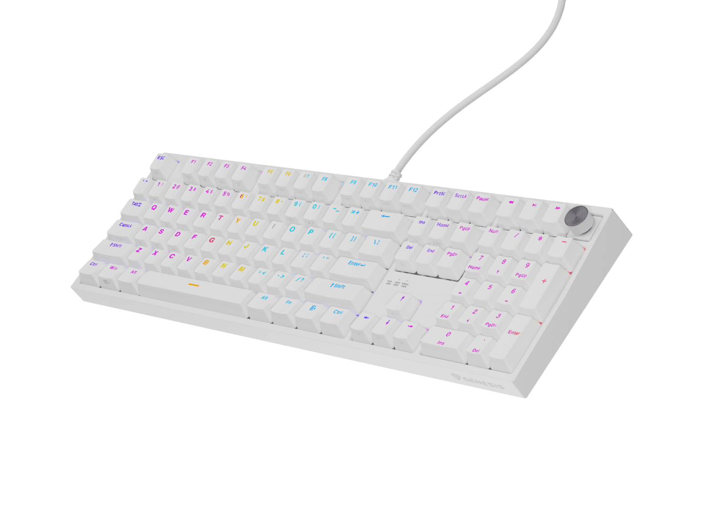 Tastatura gaming mecanica cu fir Genesis Thor 404, iluminare RGB, - 6
