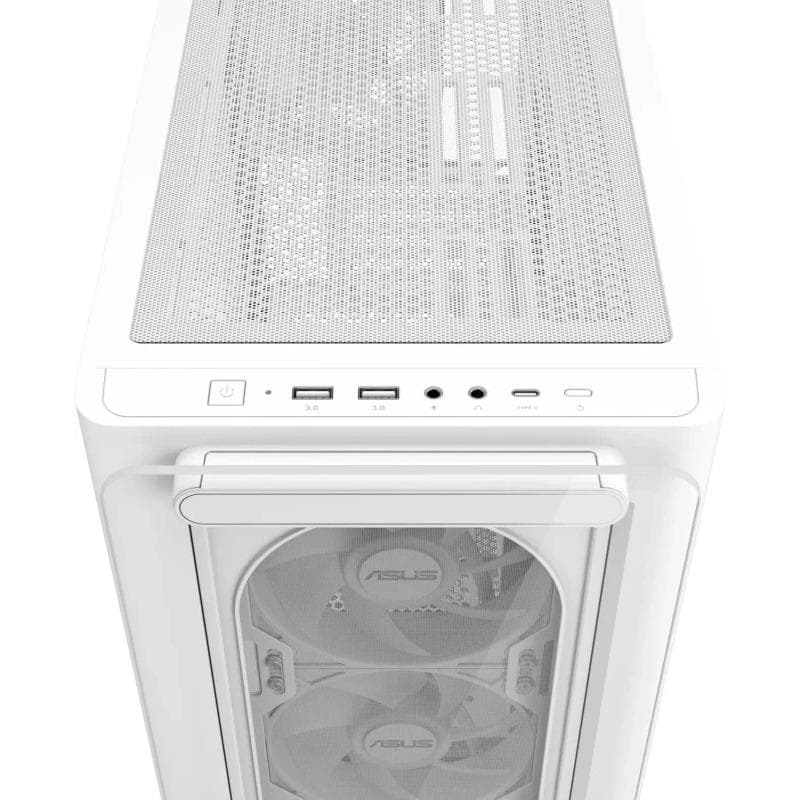 Carcasa ASUS A23 PLUS TG ARGB, Mid Tower, White - 8