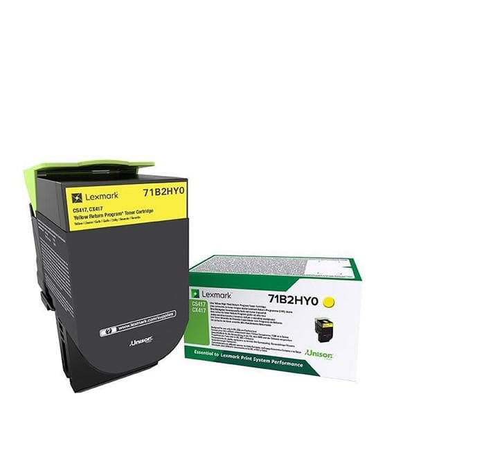 Toner Lexmark 71B2HY0, yellow ,return program ,3.5k,CX417DE, CX517DE, CS417DN, CS517DE
