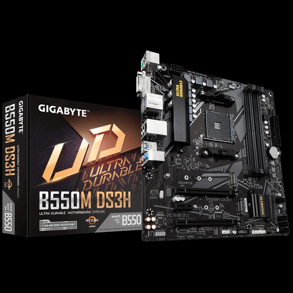 Placa de baza Gigabyte B550M DS3H, Socket AM4, DDR4, Micro-ATX - 2