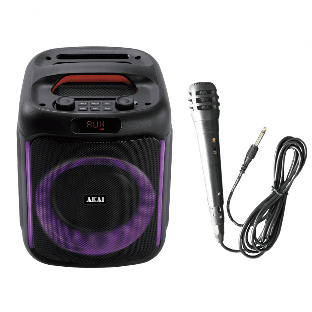 Boxa portabila Akai Bluetooth 5.0, putere RMS 50W, puterea de - 3