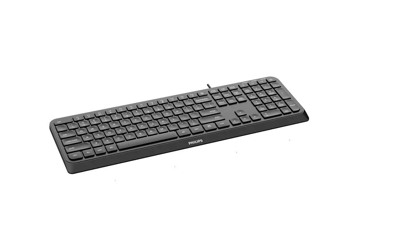 Tastatura Philips SPK6207, cu fir, 104 taste, 1.6m, negru - 2