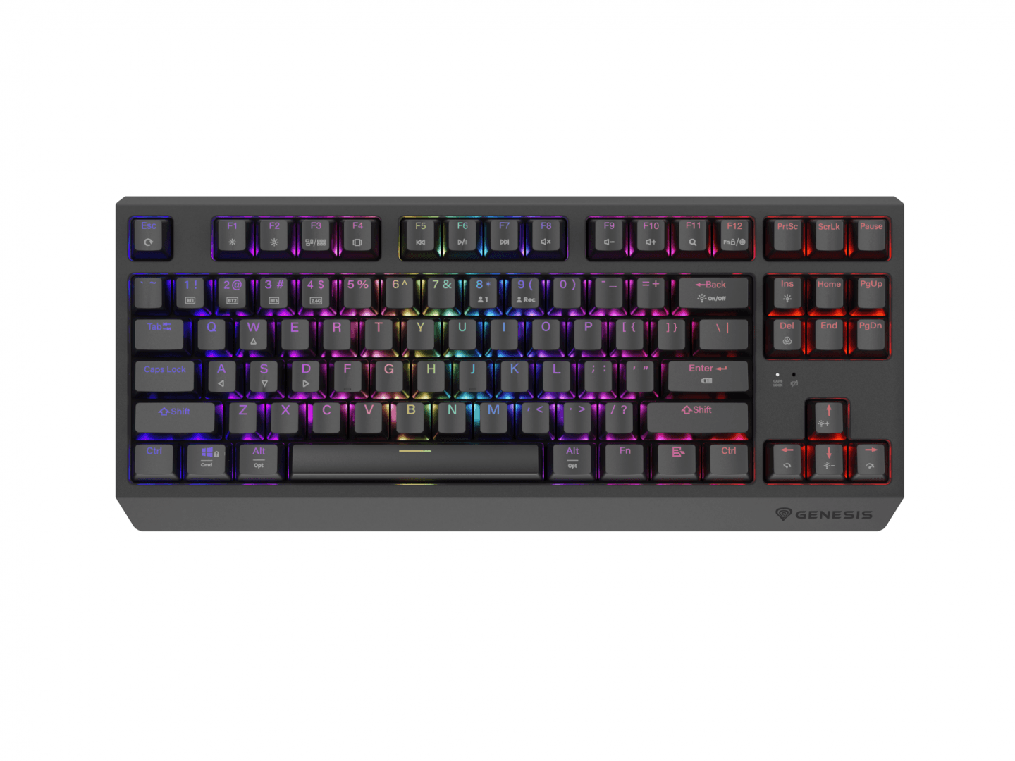 Tastatura gaming mecanica wireless Genesis Thor 230 TKL, iluminare RGB, - 2