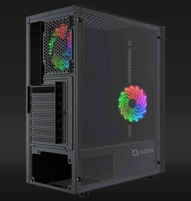 Carcasa AQIRYS MIZAR, RGB, Mid Tower, Black - 4