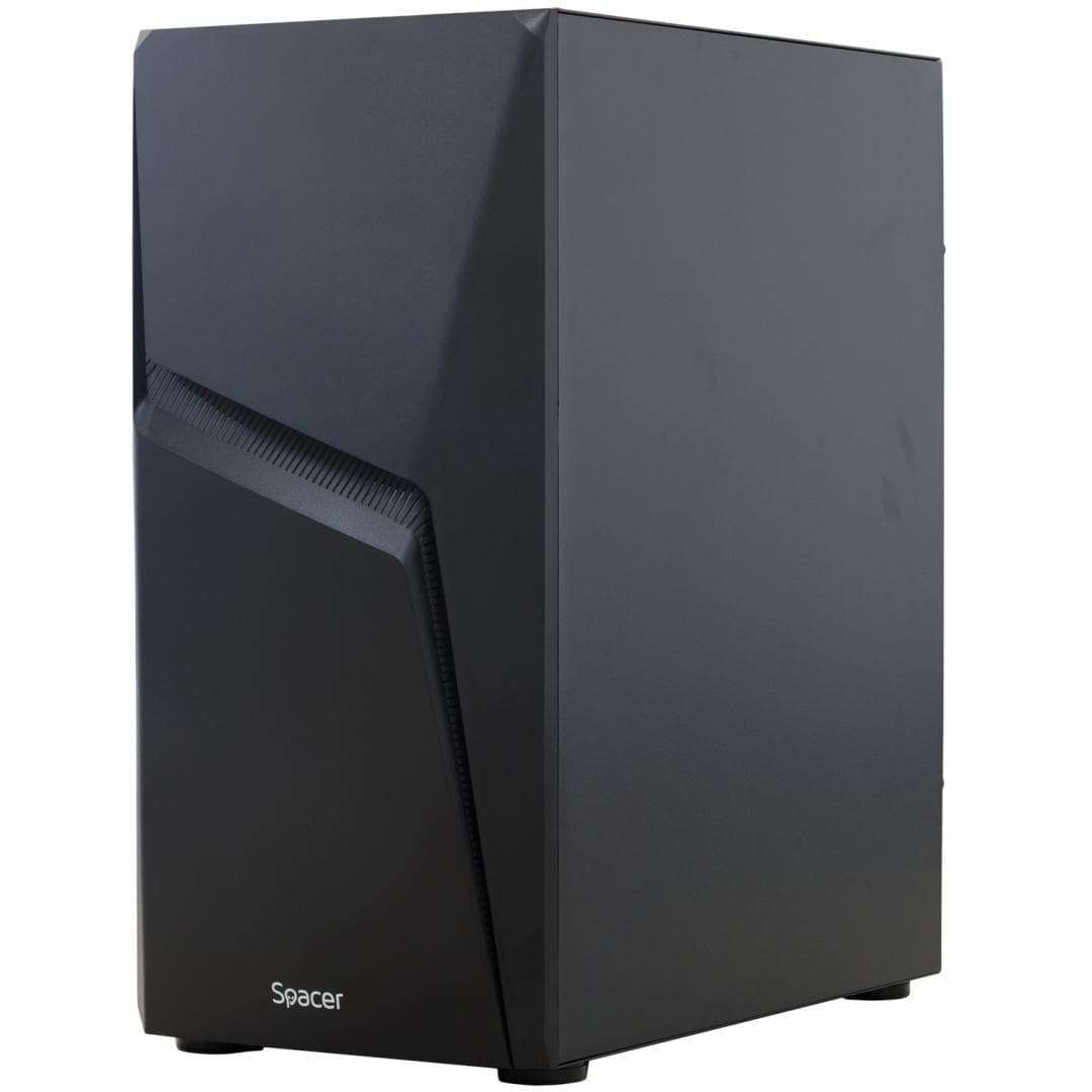 Carcasa SPACER SPGC-THUNDER, RGB, Mid Tower, Black - 4