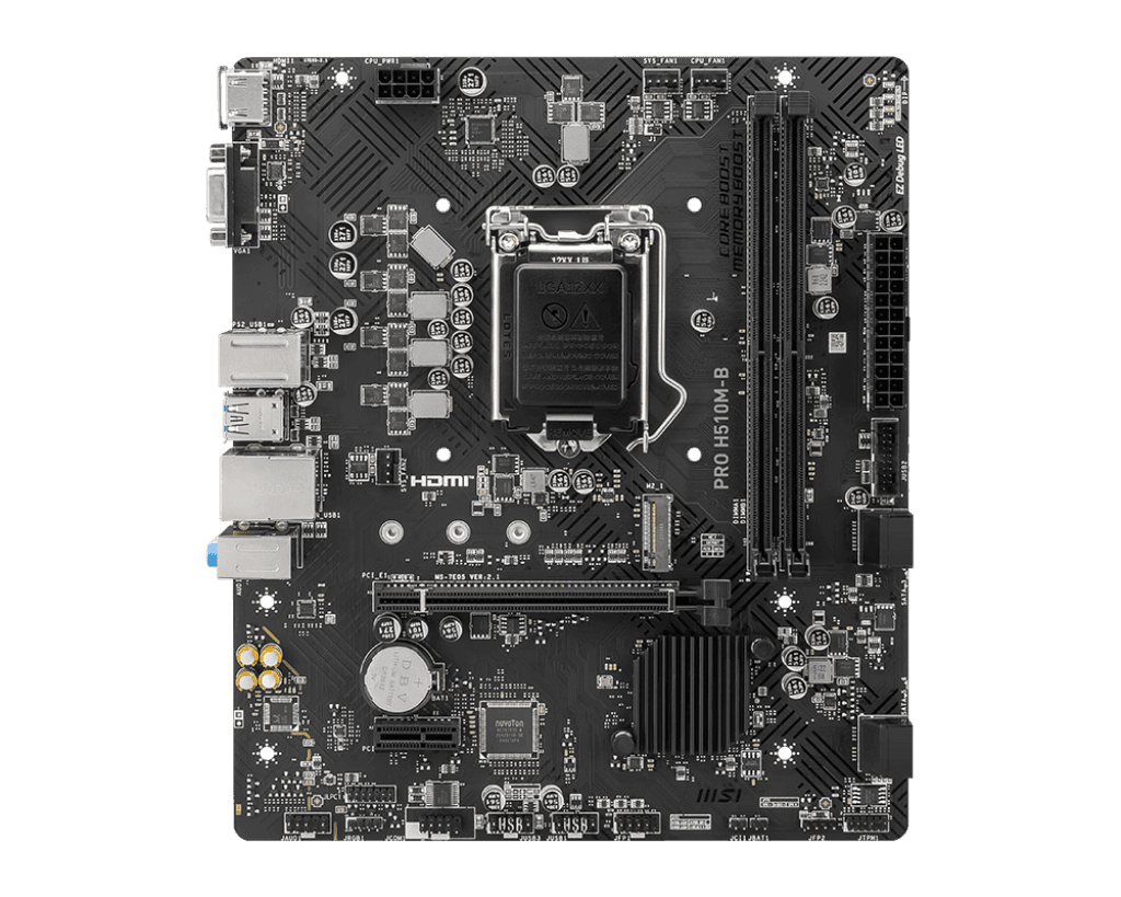 Placa de baza MSI PRO H510M-B, Socket 1200, DDR4, Micro-ATX - 2
