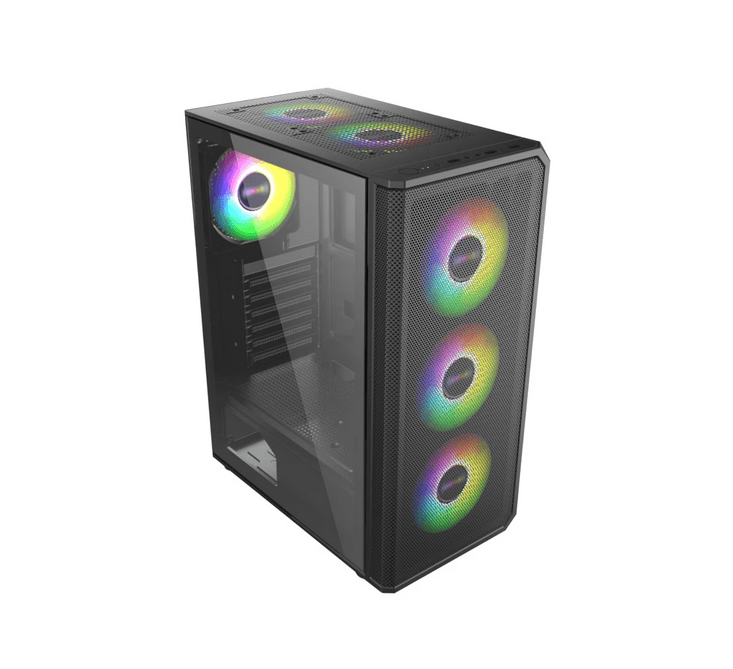 Carcasa PRO GAMING GHOST, Mid Tower, Black - 2