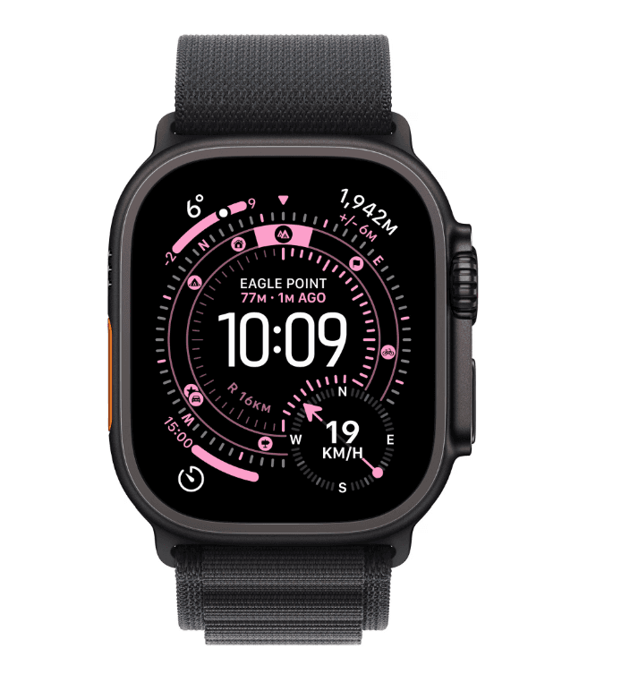Apple Watch Ultra 3 GPS + Cellular 49mm Black Titanium Case with Black